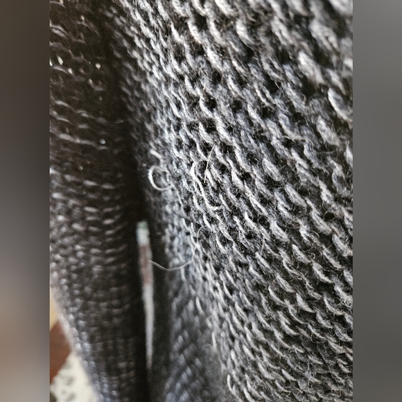 ALBINAAS ALPACA-Black & Gray Peruvian Alpaca Circle Jacket Coat Peplum Style - Picture 10 of 15